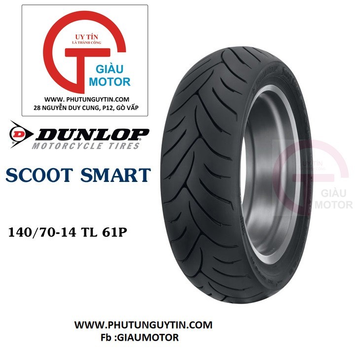 Lốp Dunlop 140.70-14 SCOOTSMART TL 68S Vỏ xe máy Dunlop size 140-70-14 SCOOTSMART TL 68S_ Dunlop Việt Nam, giá rẻ, uy tín 1