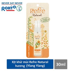 Xịt Khử Mùi Refre Natural Ylang Ylang Hương Ngọc Lan Tây 30ml