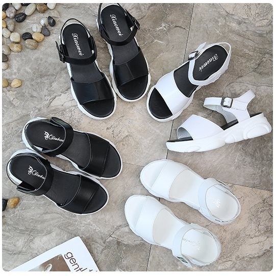 Giày sandal bánh mì sneaker đế gấu Mos.chi.no |Giày sandal bánh mì nữ 8