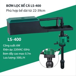 Bộ máy bơm lọc nước bể cá cảnh kiêm cung cấp khí LS400, bơm không chổi than 6W-220V Bộ máy bơm lọc nước bể cá cảnh kiêm cung cấp khí LS400, bơm không chổi than 6W-220V