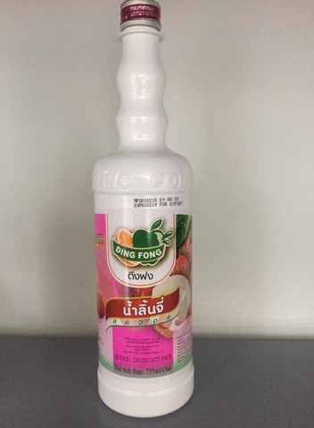 SYRUP SIRO THÁI LAN DING FONG HƯƠNG VẢI 760ML