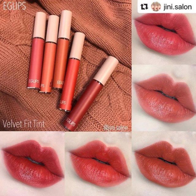 Hình ảnh Son Kem Lì Eglips Velvet Fit Tint - Chính Hãng
