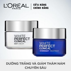 Bộ Kem Dưỡng Da Ngày Và Đêm L'Oreal Paris White Perfect Clinical 50ml x 2