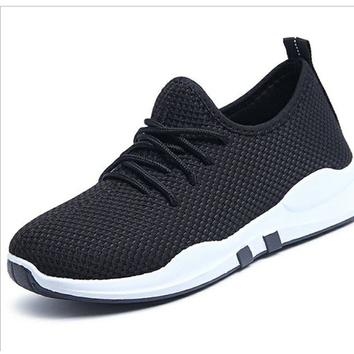 Giày Sneaker Nữ Và Nam Giày Cặp Đôi Đế Siêu Êm Đen Đế Trắng TTS 2