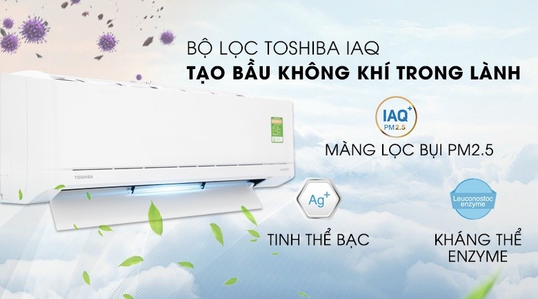 Máy lạnh Toshiba Inverter 1 HP RAS-H10XKCVG-V