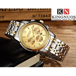 Đồng hồ kim dạ quang nam KINGNUOS chống trầy chống nước