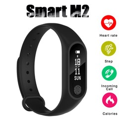 Vòng đeo tay thông minh Smart Band M2 Đo Nhịp Tim kết nối Bluetooth.Đồng hồ Thông Minh Chống Nước Vòng Tay Đồng Hồ Dây Đeo Tay Tập Thể Thao, Vòng Theo Dõi Sức khỏe, Vòng Theo dõi vận động
