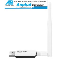 USB thu Wifi Tenda-U1 Chuẩn N Tốc Độ 300Mbps Bảo hành 36 tháng Chính Hãng