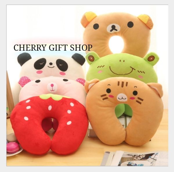Gối Kê Cổ Chữ U Heo Hồng Cute 2