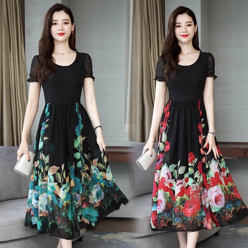 sale. đầm voan lụa trung niên hàng nhập 1 sale. đầm voan lụa trung niên hàng nhập 1