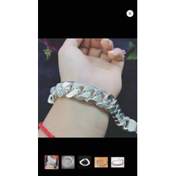 Lắc Tay Bạc Nam Bạc Khoá Hình S