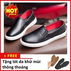 Giày Slip On Nam Aroti Đế Khâu Chắc Chắn Phong Cách Đơn Giản Màu Đen - M498-DEN|090419 Giày Slip On Nam Aroti Đế Khâu Chắc Chắn Phong Cách Đơn Giản Màu Đen - M498-DEN|090419