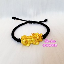 Vòng tay Tỳ Hưu bạc xi vang