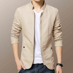 Áo kaki giả vest dây kéo 2 lớp cao cấp AKK16 – AKK16-KEM