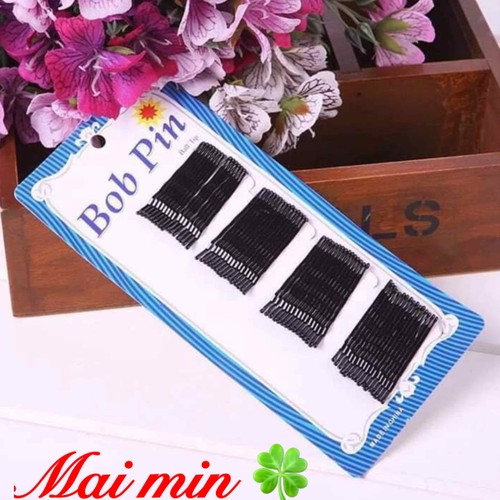 vỉ kẹp tăm cài tóc đen 36 chiếc