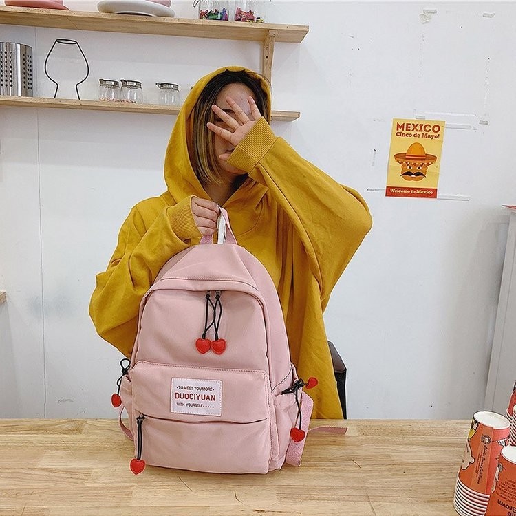 Balo vải tag Cherry |Balo vải nữ 3