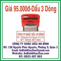 dấu 3 dòng mộc 3 dòng dấu cửa hàng
