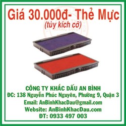 thẻ mực tampon mực miếng lót mực