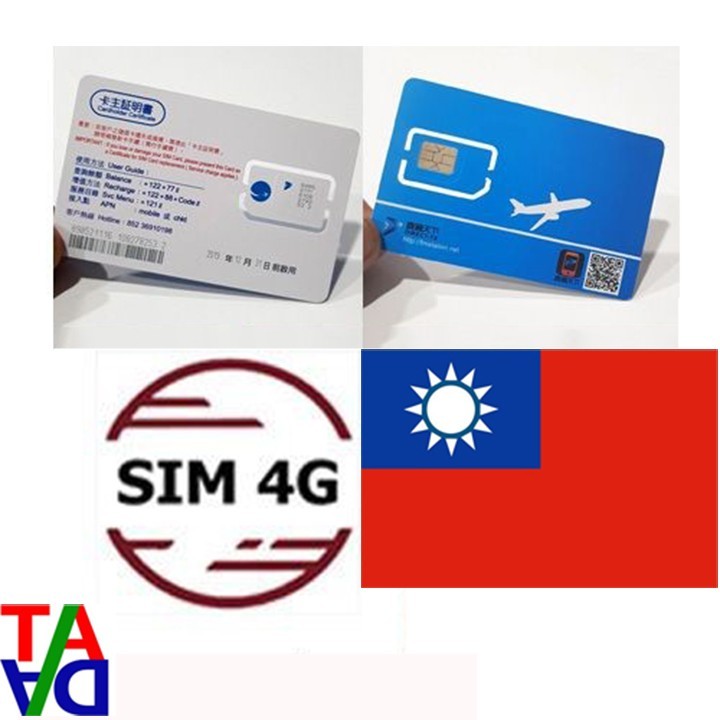 Sim du lịch - Sim 4G Đài Loan 8 ngày