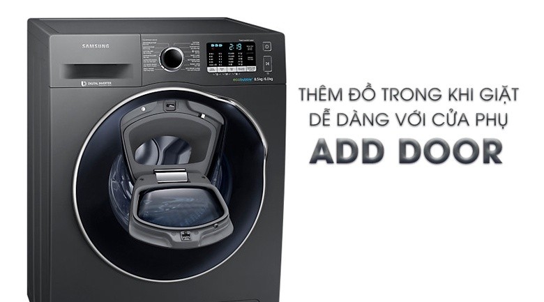 Máy giặt sấy Samsung AddWash Inverter 8 kg WD85K5410OX/SV