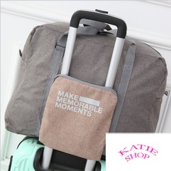 Túi du lịch xếp gọn siêu nhẹ 0,25kg đựng được 10-15kg túi hành lý phụ, màu sắc trang nhã
