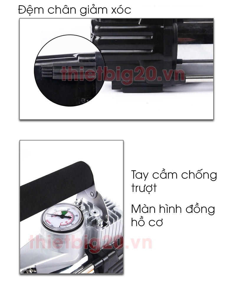 Máy bơm lốp mini cầm tay dùng điện 12 V