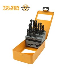 Bộ khoan sắt 25 cây hss công nghiệp tolsen 75082