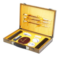 Văn Phòng Tứ Bảo - Bút Lông Thư Pháp, mực tàu, giấy đỏ Thánh Phẩm