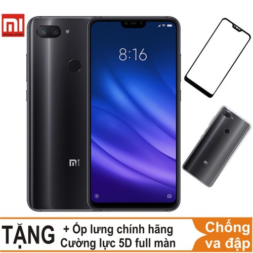 Xiaomi Mi 8 Lite 64GB Ram 4GB – Hàng nhập khẩu + Cường lực + Ốp silicon