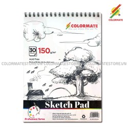 Tập Giấy Vẽ Sketch Pad A4 Định Lượng 150GMS 30 Tờ