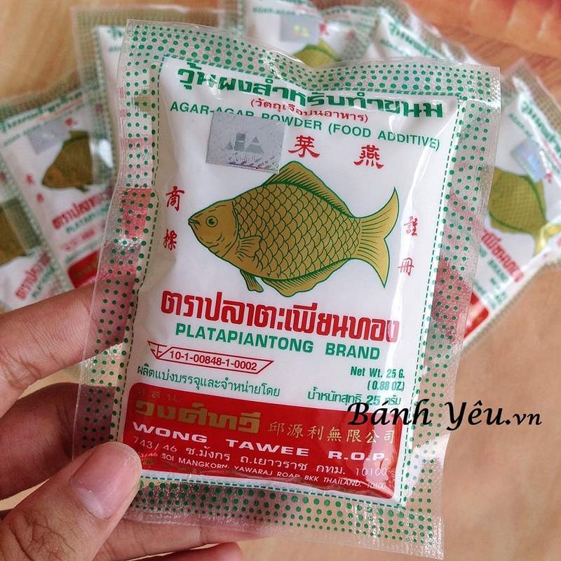 Gói bột rau câu CON CÁ VÀNG ( Thái Lan )  gói - 25g