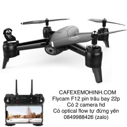 Flycam f12 camera 1080p bay 22p có optical tự đứng yên