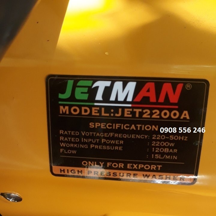 MÁY RỬA XE CAO ÁP JETMAN JET2200A