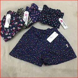 Quần đùi trẻ em cotton cho bé từ 1-7 tuổi - Quần đùi hoa giả váy