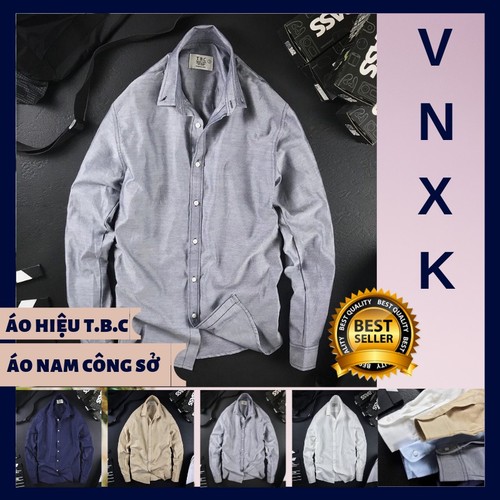 Áo sơ mi nam công sở dài tay hàn quốc hiệu T B C chuẩn hàng vnxk xịn