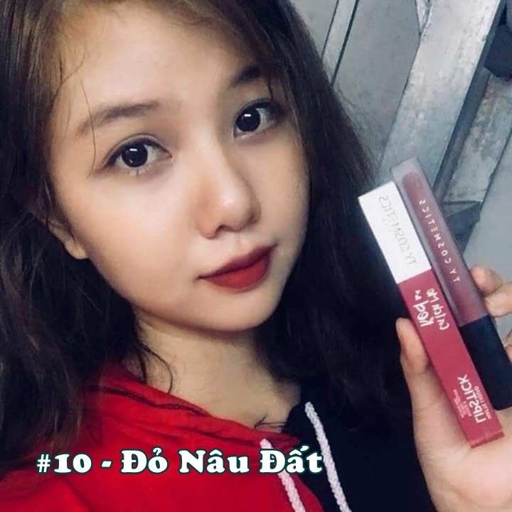 Hình ảnh Son kem lỳ ty cosmetics màu đỏ nâu đất