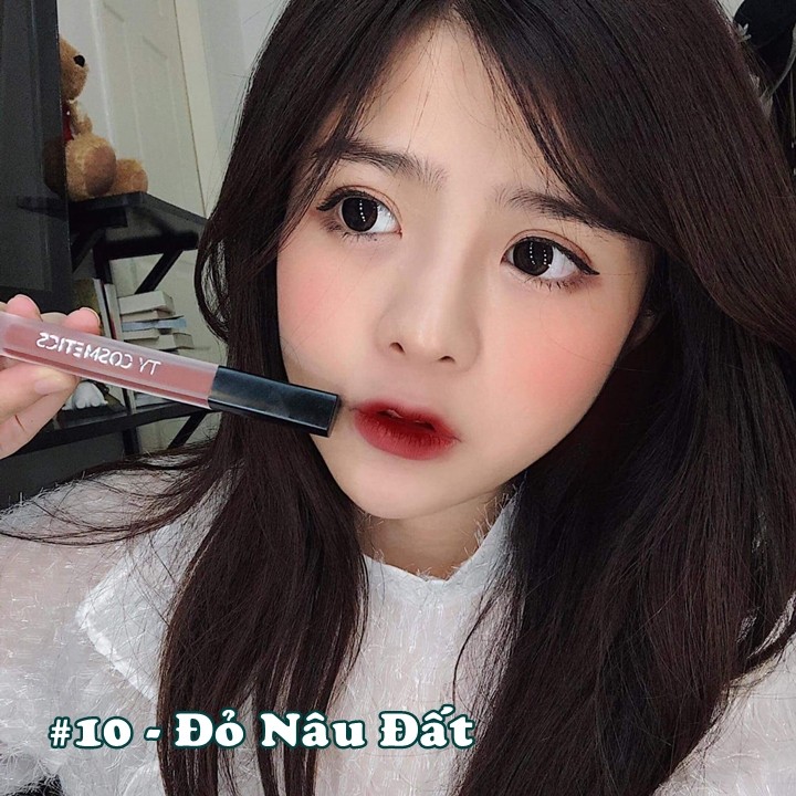 Hình ảnh Son kem lỳ ty cosmetics màu đỏ nâu đất