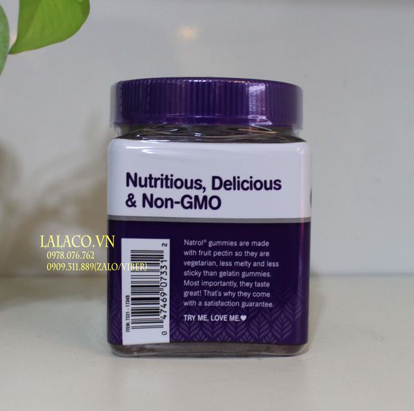 Kẹo dẻo ngủ ngon Natrol Gummies Melatonin 10mg 60 viên
