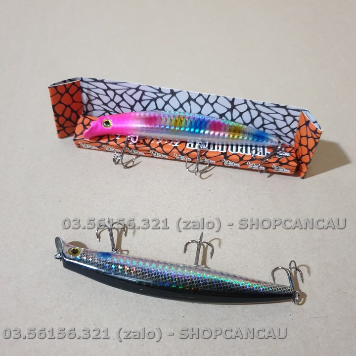 Hình ảnh Mồi Câu Lure Mồi Cá Giả Hồng Trắng 12cm 14g