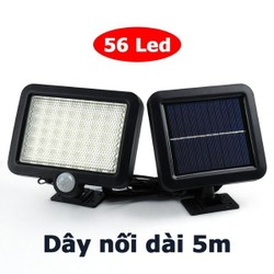 Đèn năng lượng mặt trời 56LED siêu sáng có dây dài 5m