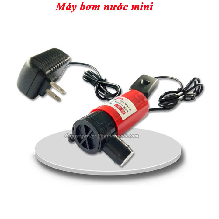 Hình ảnh Bơm nước mini 12V-Máy bơm mini cho máy cắt rãnh tường-Bơm bể cá