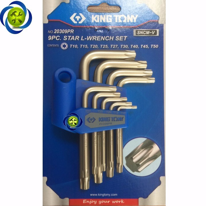 Bộ lục giác sao ngắn Kingtony 20309PR 9 cây 1