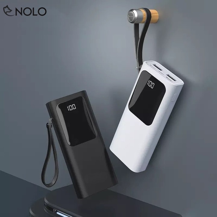 Hình ảnh Pin Dự Phòng Model J41 Dung Lượng 10000mah Hỗ Trợ 3 Đầu Sạc Vào Pin