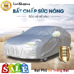 Áo Trùm Xe Hơi – Bạt Phủ Xe Hơi 5 – 7 chỗ, 3 Lớp Chống Xước, Chống Nắng, Chống Cháy Ô tô – BAT O TO