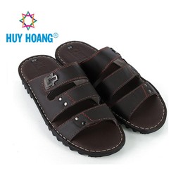 Dép nam Huy Hoàng màu 3 quai màu nâu EH7779 Dép nam Huy Hoàng màu 3 quai màu nâu EH7779