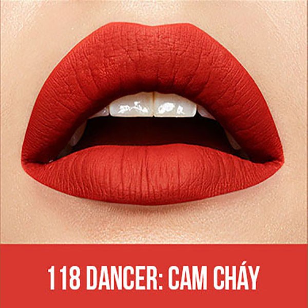 Hình ảnh Son Kem Lì Maybelline Super Stay Matte Ink 5ml - Màu 118 Dancer