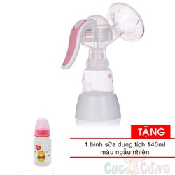 Máy hút sữa bằng tay Mezzo Unimom Hàn Quốc có matxa silicone - UM880052 TẶNG 1 bình 140ml bằng nhựa VN