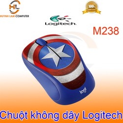 Chuột không dây Logitech M238 Captain America chính hãng - DGW phân phối Chuột không dây Logitech M238 Captain America chính hãng - DGW phân phối