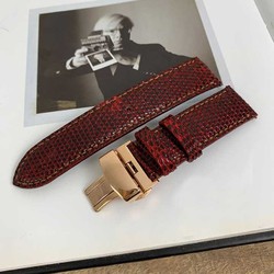 Dây đồng hồ - da kỳ đà - khóa bướm - đồ da thủ công DT354 Dây đồng hồ - da kỳ đà - khóa bướm - đồ da thủ công DT354