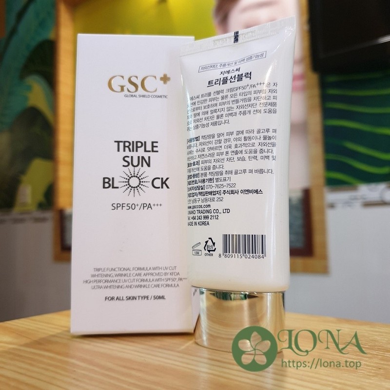 Kem chống nắng GSC Hàn Quốc